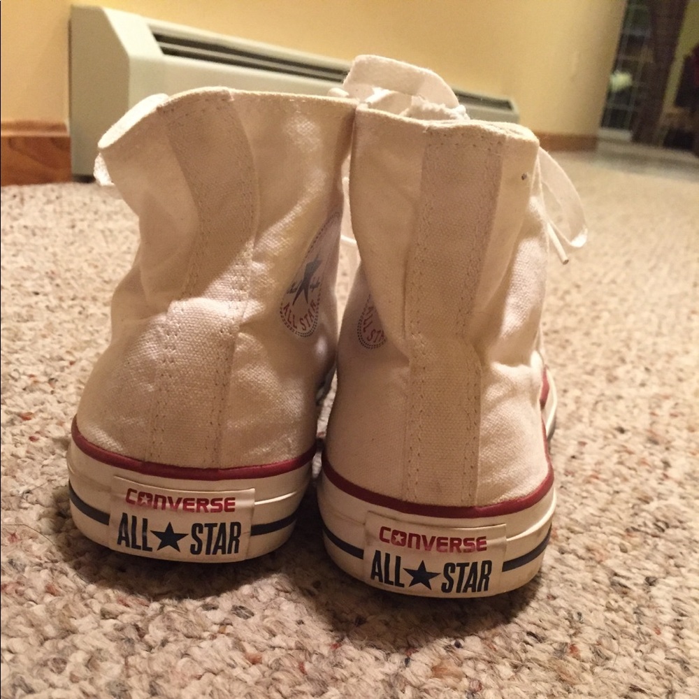 men’s size 8 white high top converse